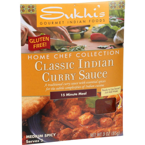Sukhi's Gourmet Indian Food Classic Curry Sauce - 3 Oz - Case Of 6