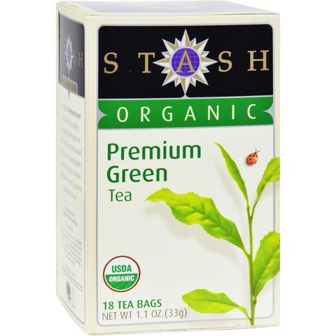 Stash Tea - Organic - Green - Premium - 18 Bags - Case Of 6