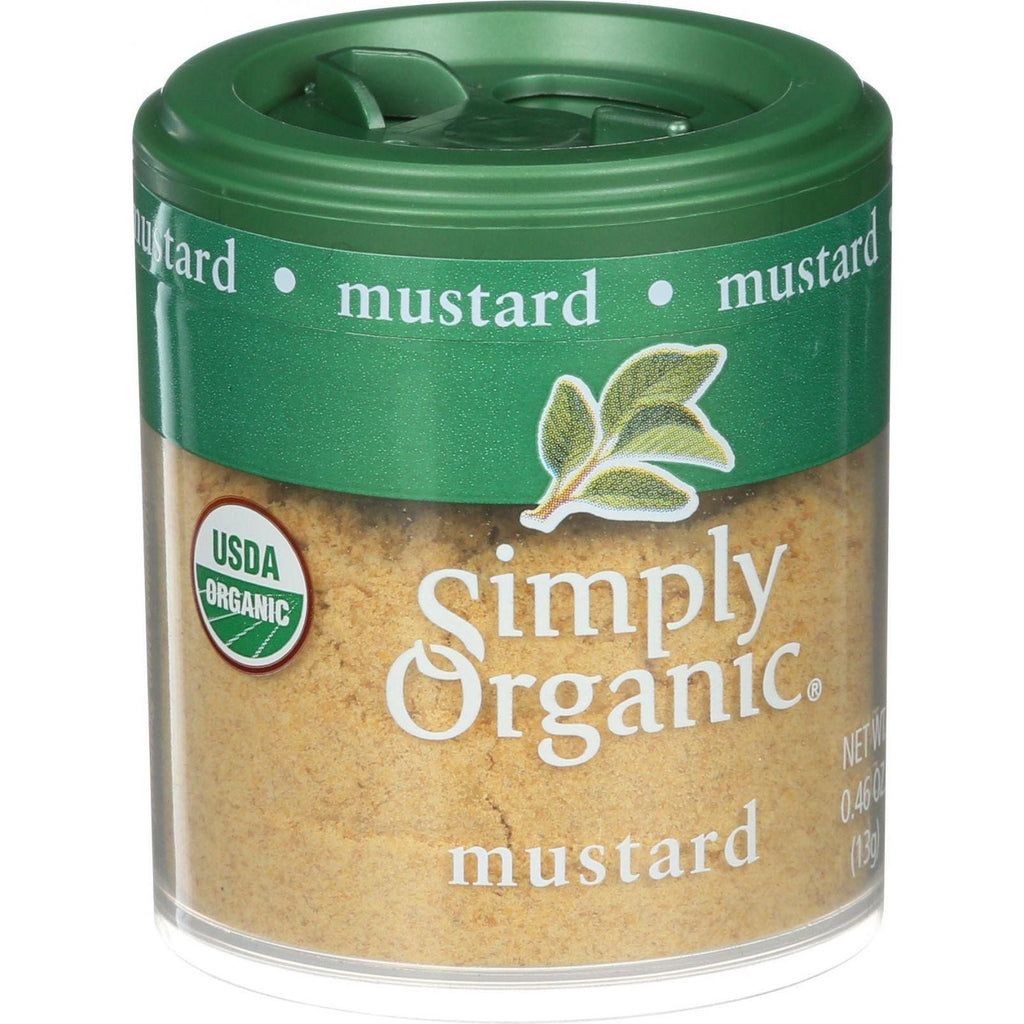 Simply Organic Mustard Seed - Organic - Ground - Yellow - .46 Oz - Case Of 6