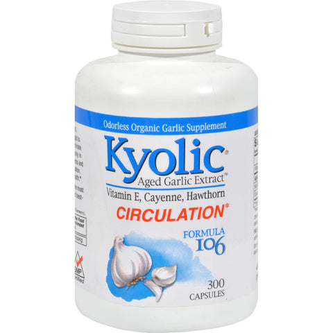 Kyolic Aged Garlic Extract Circulation Formula 106 - 300 Capsules