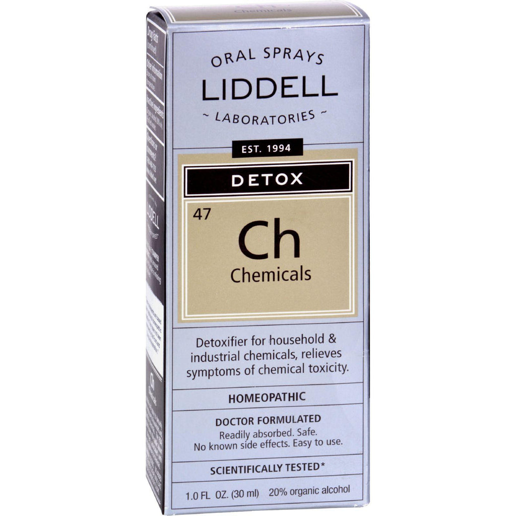 Liddell Homeopathic Chemical Detox Spray - 1 Fl Oz
