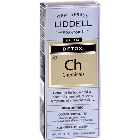 Liddell Homeopathic Chemical Detox Spray - 1 Fl Oz