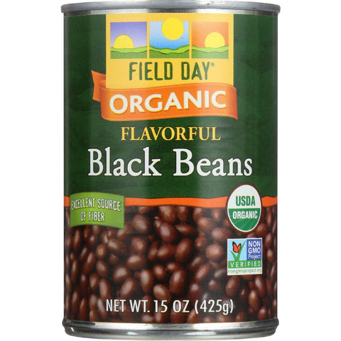 Field Day Beans - Organic - Black - 15 Oz - Case Of 12