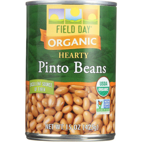 Field Day Beans - Organic - Pinto - 15 Oz - Case Of 12