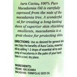 Aura Cacia Macadamia Skin Care Oil Certified Organic - 1 Fl Oz