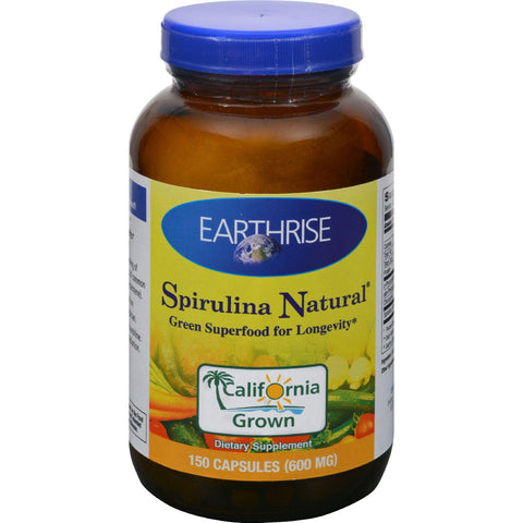 Earthrise Spirulina Natural - 600 Mg - 150 Capsules