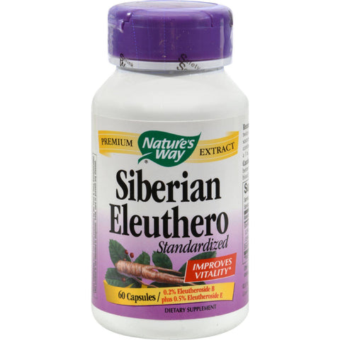 Nature's Way Siberian Eleuthero Standardized - 60 Capsules