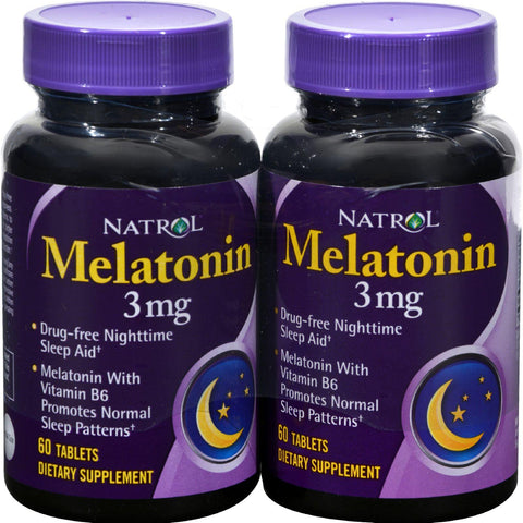 Natrol Melatonin Twin Pack - 3 Mg - 60 Tablets Each