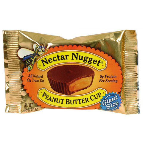 Natural Nectar Nugget Cups - Peanut Butter - 1.12 Oz - Case Of 24