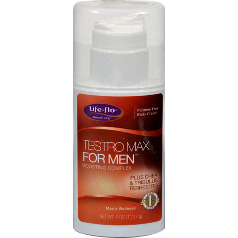 Life-flo Testro Max For Men Body Cream - 4 Fl Oz