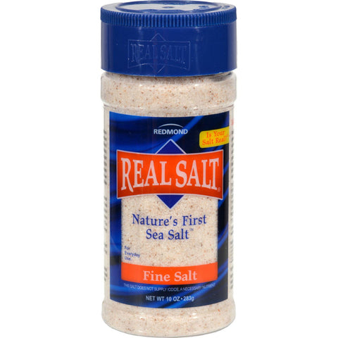 Real Salt Nature's First Sea Salt Fine Salt - 9 Oz - Case Of 12