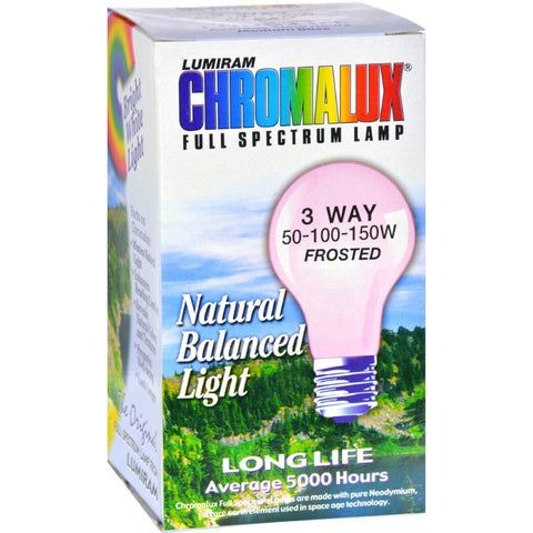 Chromalux Lumiram Full Spectrum 3 Way 50-100-150 Watts - Frosted - 1 Light Bulb