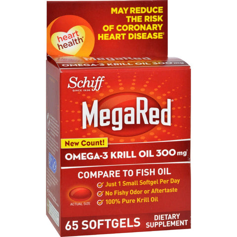 Schiff Megared Omega-3 Krill Oil - 300 Mg - 60 Softgels