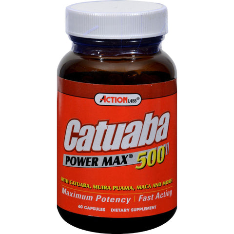 Action Labs Catuaba Power Max 500 - 500 Mg - 60 Capsules