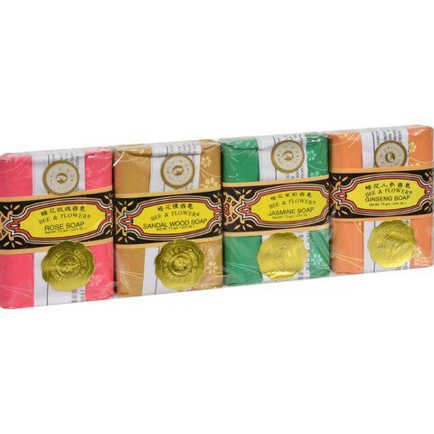 Bee And Flower Bar Soap Gift Set - 4 Bars