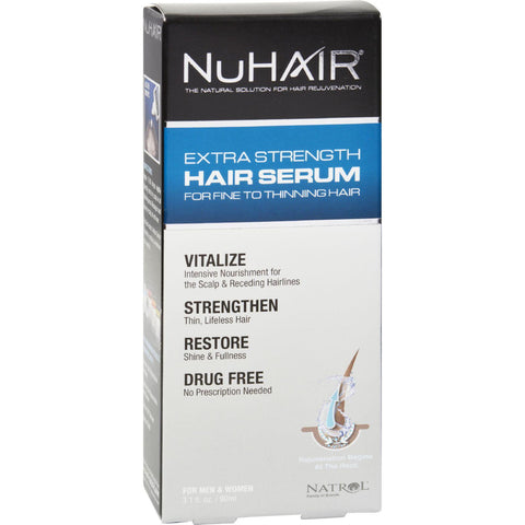 Nuhair Extra Strength Thinning Hair Serum For Men And Women - 3.1 Fl Oz