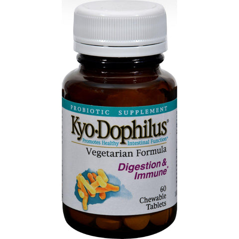 Kyolic Kyo-dophilus Vegetarian Formula Digestion And Immune - 60 Chewable Tablets