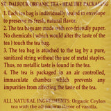 St Dalfour Organic Tea Vanilla - 25 Tea Bags