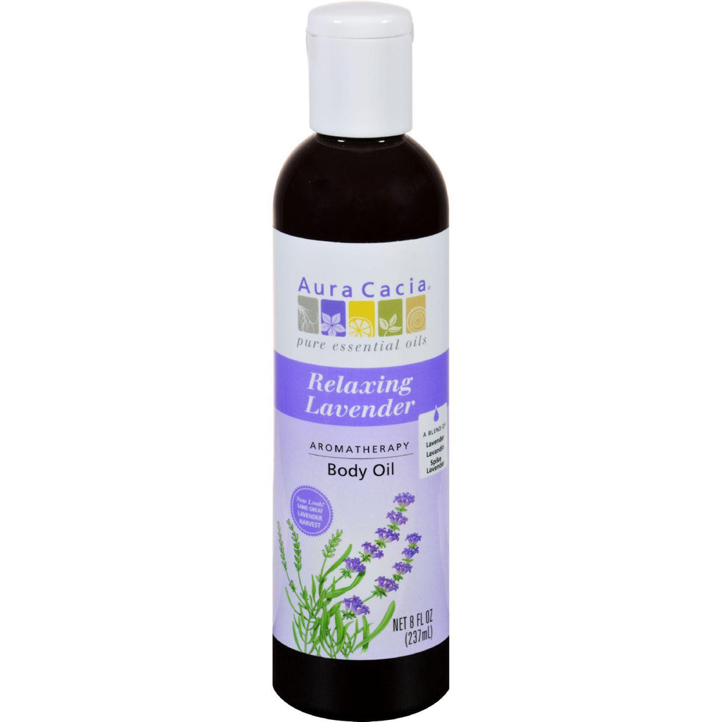 Aura Cacia Aromatherapy Body Oil Lavender Harvest - 8 Fl Oz