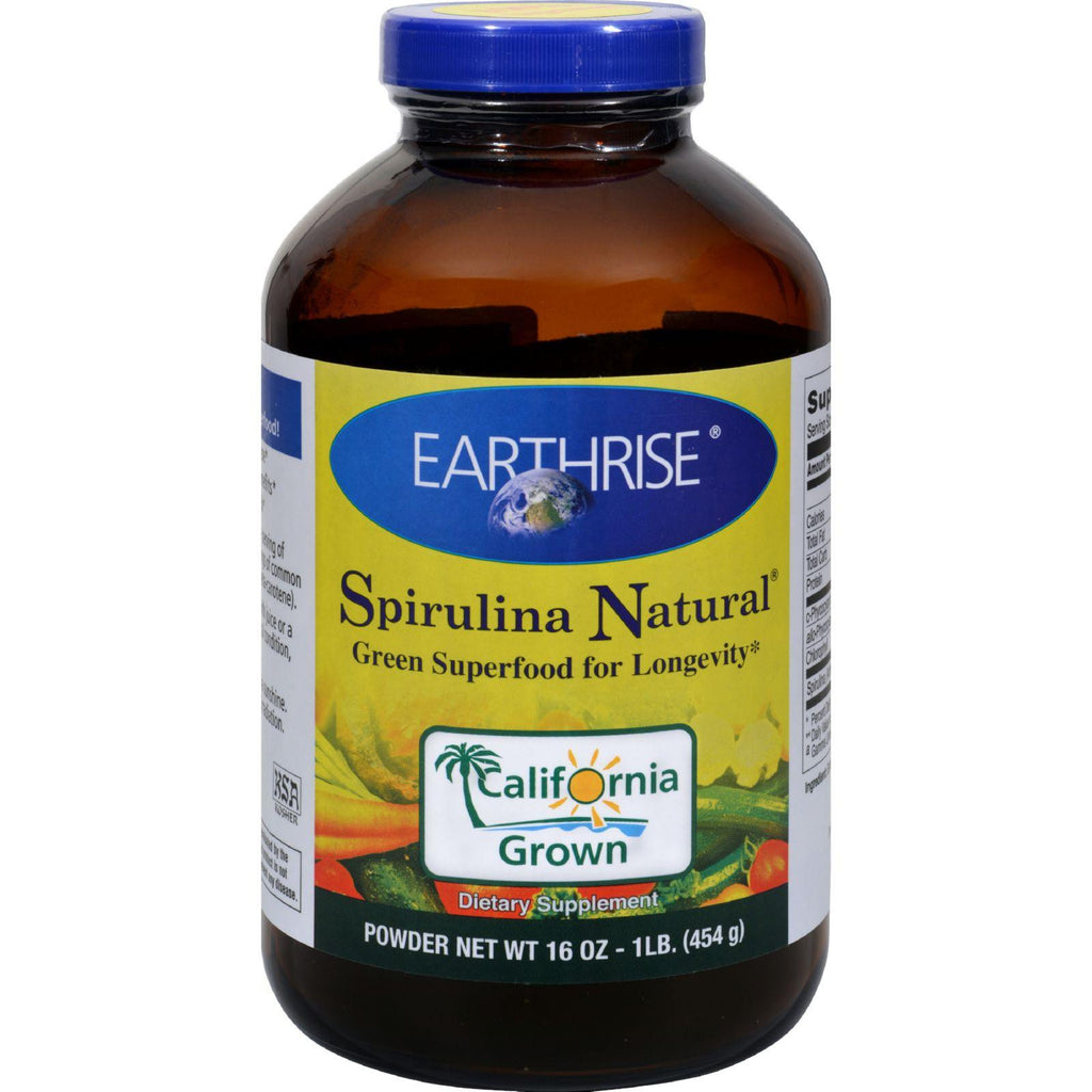 Earthrise Spirulina Natural Powder - 16 Oz