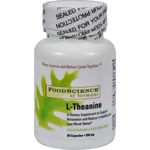 Foodscience Of Vermont L-theanine - 200 Mg - 60 Vegetarian Capsules