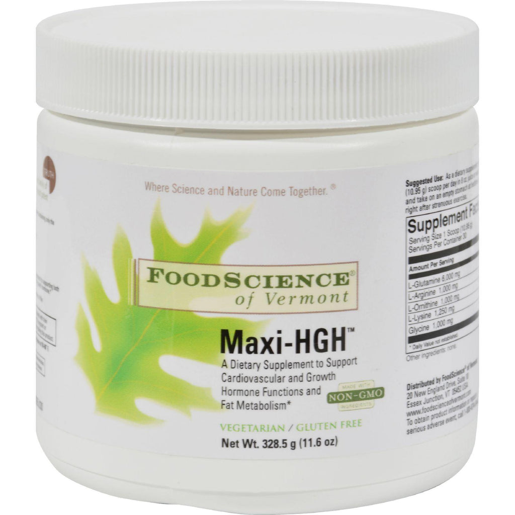 Foodscience Of Vermont Maxi-hgh - 10.83 Oz