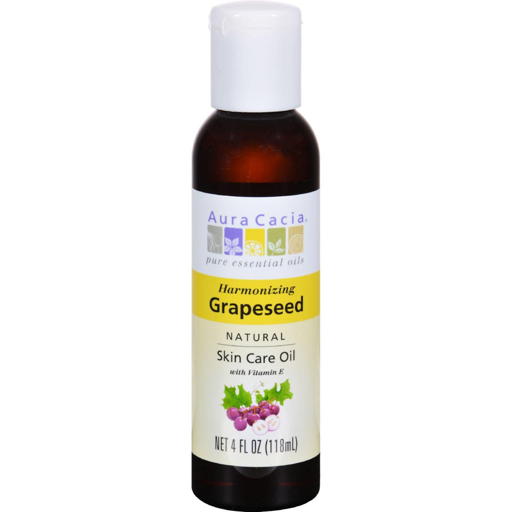 Aura Cacia Natural Skin Care Oil Grapeseed - 4 Fl Oz