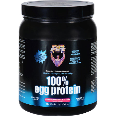 Healthy 'n Fit 100 Percent Egg Protein - Strawberry Passion - 12 Oz