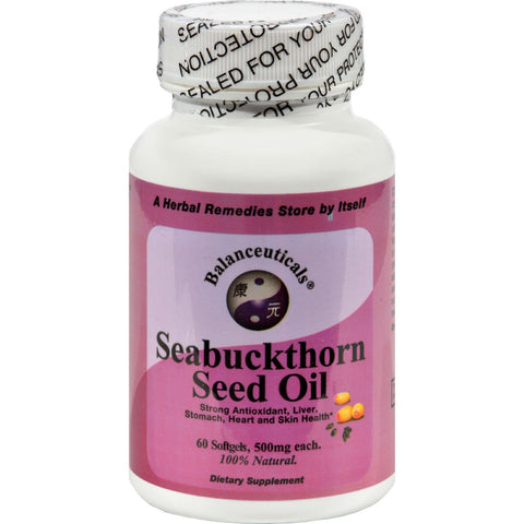 Balanceuticals Seabuckthorn Seed Oil - 500 Mg - 60 Softgels