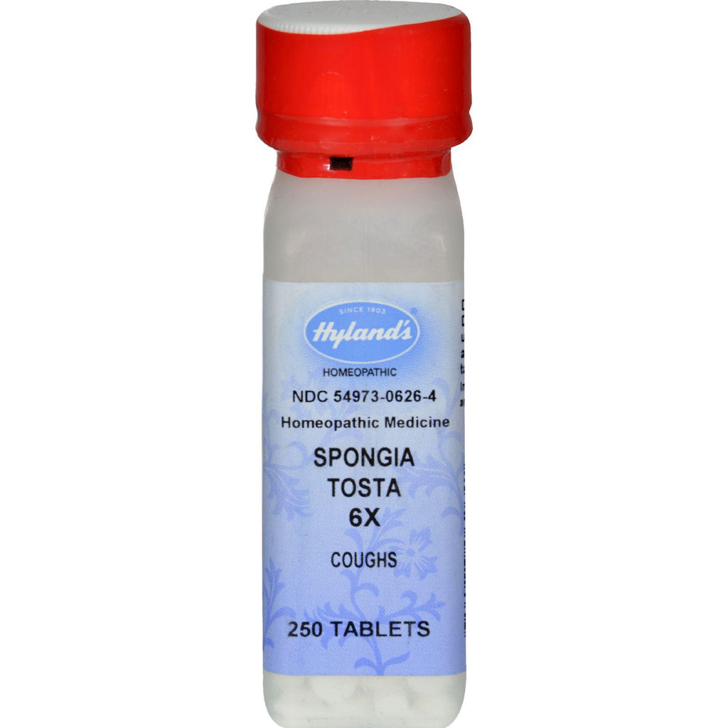 Hylands Homeopathic Spongia Tosta 6x - 250 Tablets