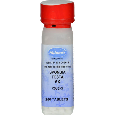 Hylands Homeopathic Spongia Tosta 6x - 250 Tablets