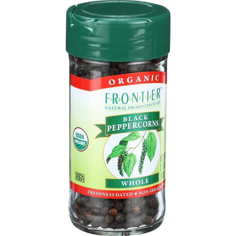 Frontier Herb Peppercorns - Organic - Whole - Black - 2.12 Oz