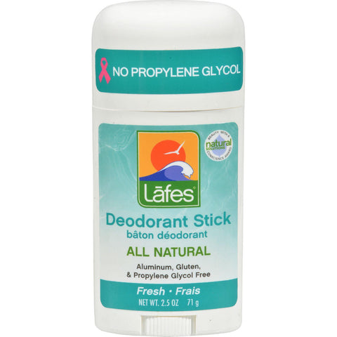Lafe's Natural And Organic Deodorant Stick Fresh - 2.5 Oz