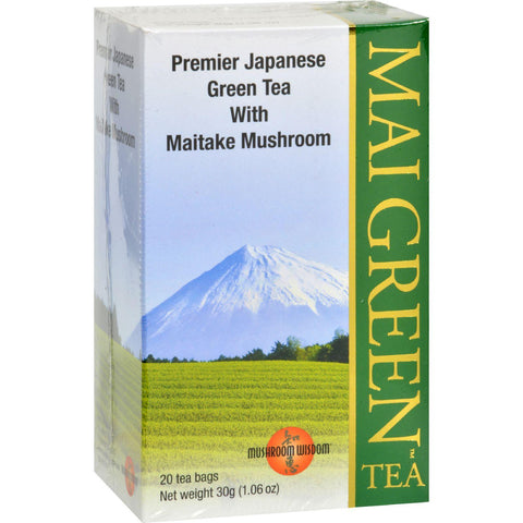 Mushroom Wisdom Mai Green Tea - 20 Tea Bags