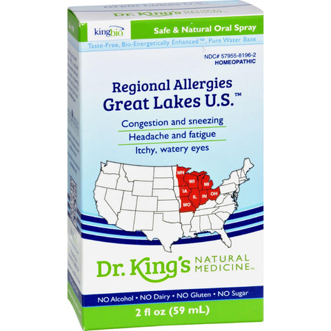 King Bio Homeopathic Great Lakes U.s. - 2 Fl Oz