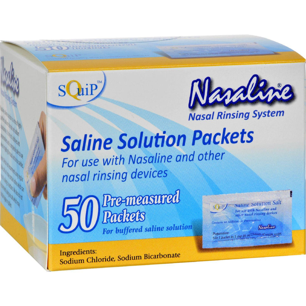 Squip Products Nasaline Salt Pre-measured Packets - 50 Packets