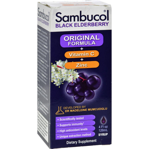 Sambucol Black Elderberry Immune Formula Liquid - 4 Fl Oz