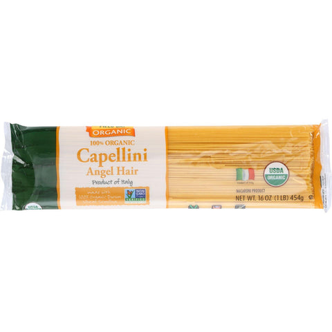 Field Day Pasta - Organic - Traditional - Capellini Angel Hair - 16 Oz - Case Of 12