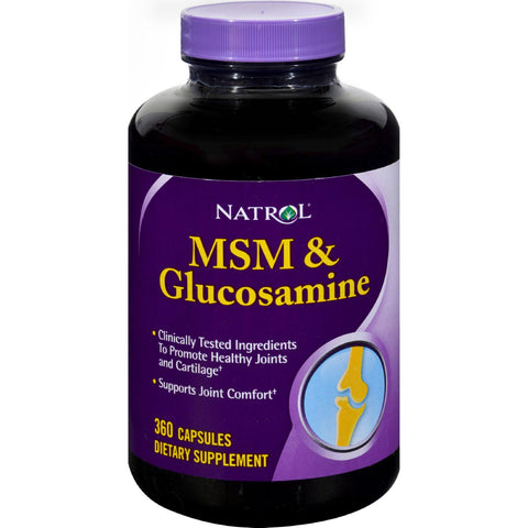 Natrol Msm And Glucosamine - 360 Capsules