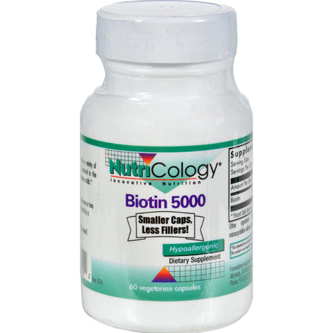 Nutricology Biotin 5000 - 60 Capsules