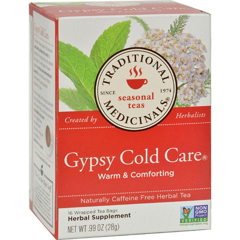 Traditional Medicinals Gypsy Cold Care Herbal Tea - 16 Tea Bags - Case Of 6