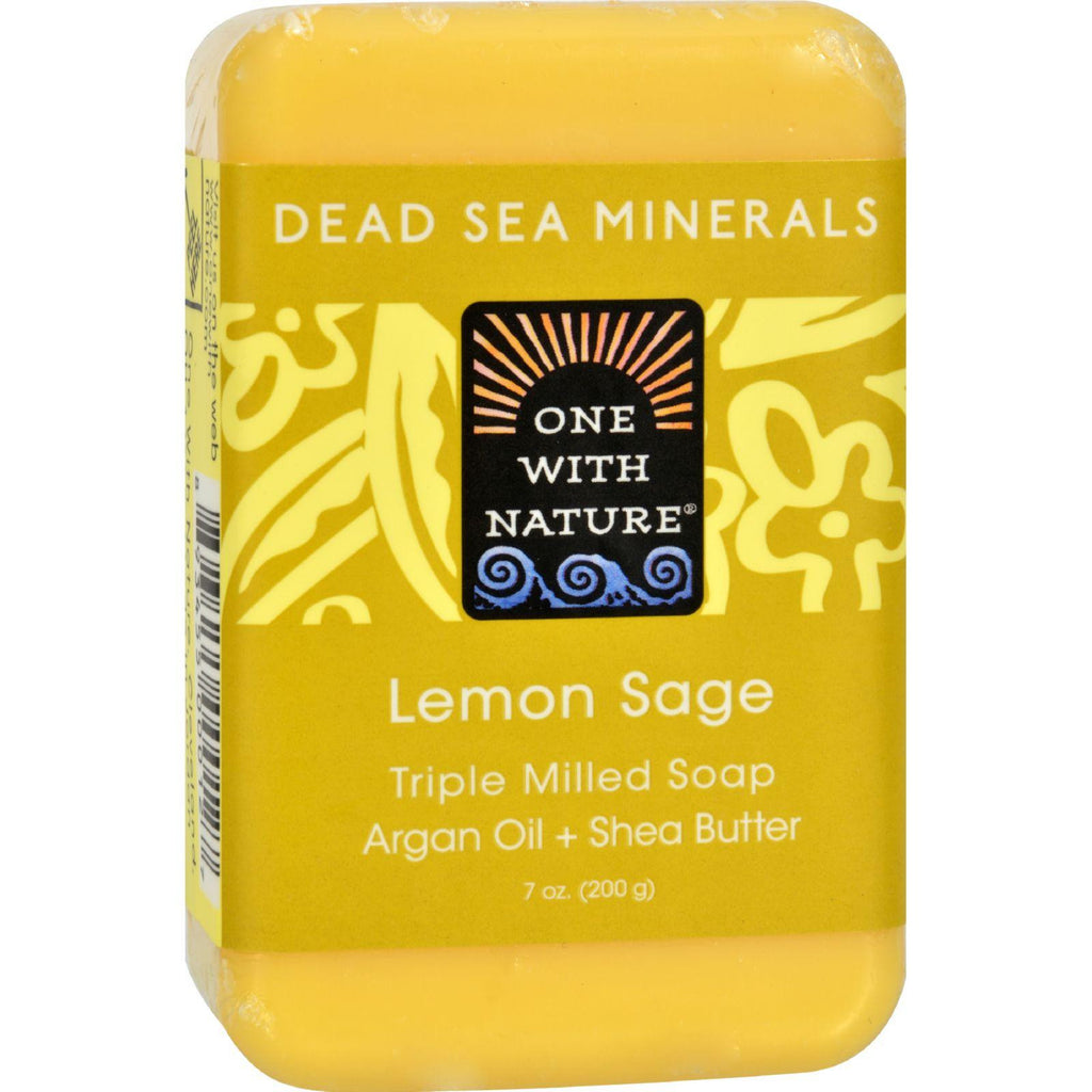 One With Nature Dead Sea Mineral Lemon Verbena Soap - 7 Oz