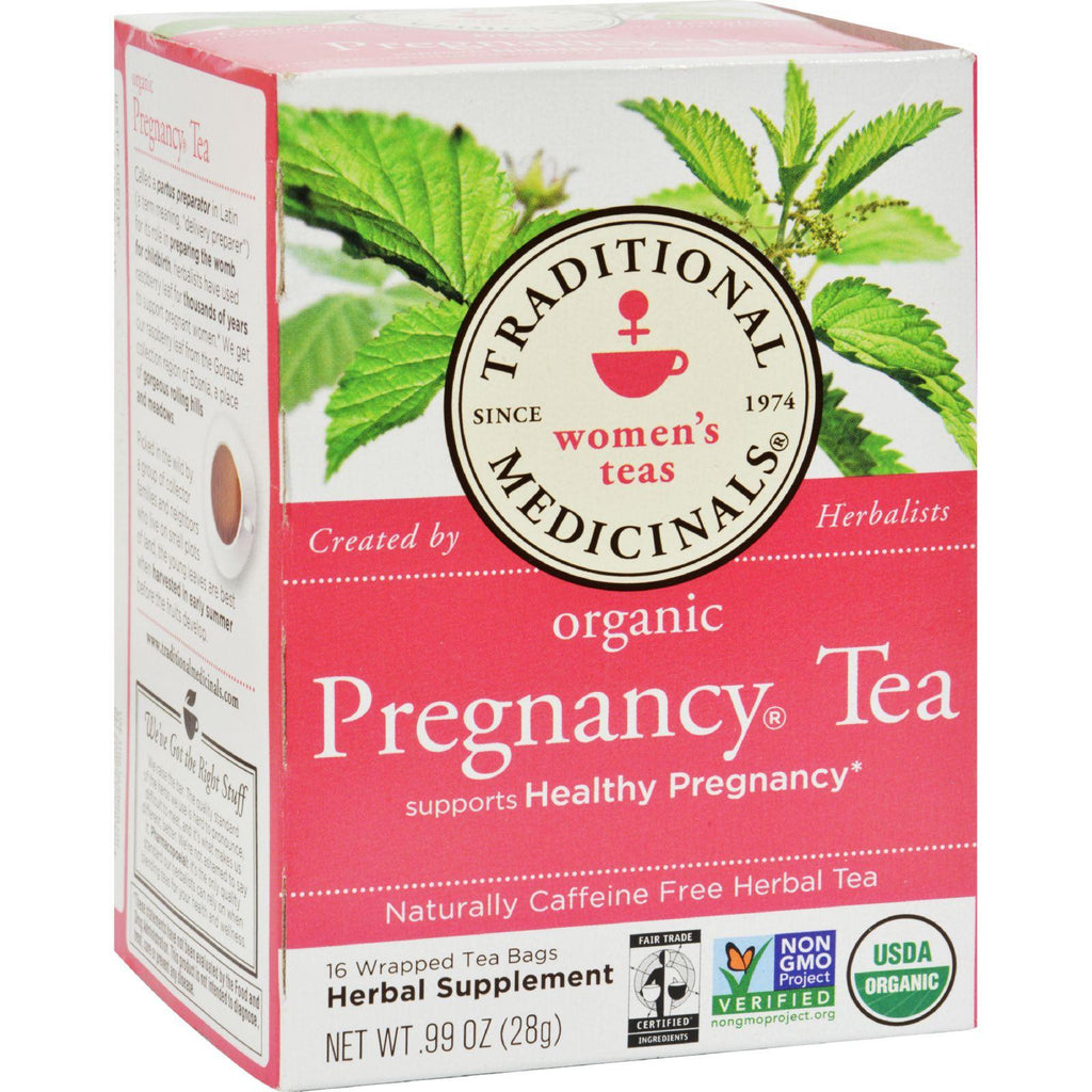 Traditional Medicinals Organic Pregnancy Herbal Tea - 16 Tea Bags - Case Of 6