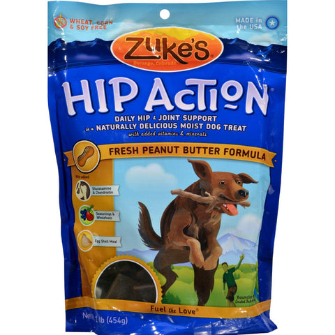 Zuke's Hip Action Dog Treats Peanut Butter - 16 Oz