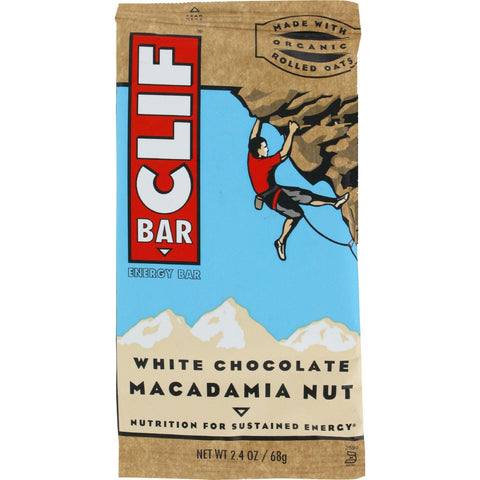 Clif Bar - Organic White Chocolate Macadamia Nut - Case Of 12 - 2.4 Oz