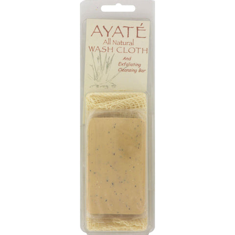Thai Deodorant Stone Ayate All Natural Wash Cloth With Cleansing Bar - 1 Bar