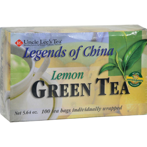 Uncle Lee's Legend Of China Green Tea Lemon - 100 Tea Bags