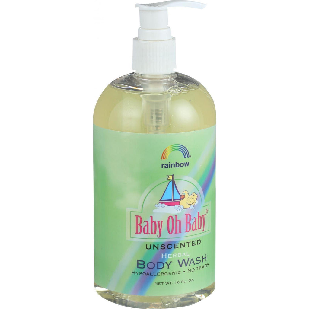 Rainbow Research Baby Oh Baby Herbal Body Wash - Unscented - 16 Oz