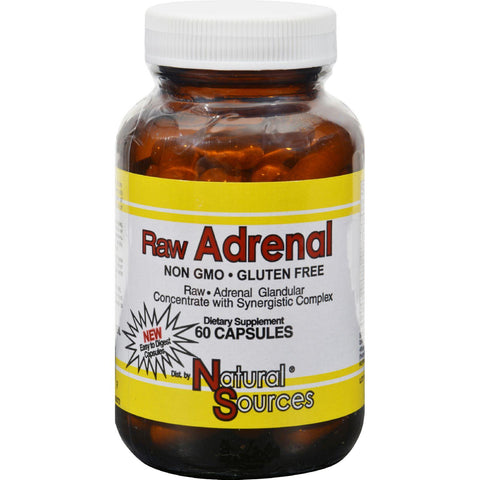 Natural Sources Raw Adrenal - 60 Capsules