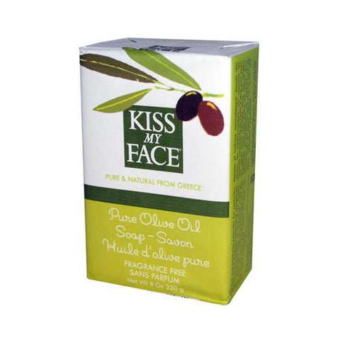 Kiss My Face Bar Soap Pure Olive Oil Fragrance Free - 8 Oz